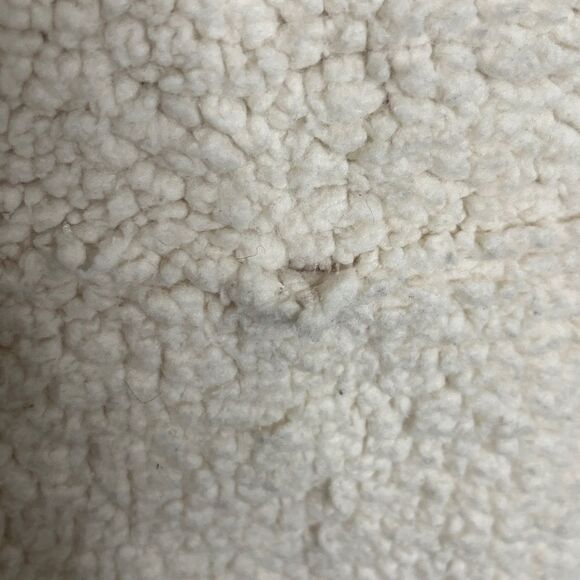 No Boundaries Sherpa Pullover Zip Jacket White and Black Size Large - Picture 5 of 5